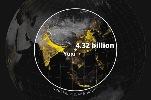 Yuxi Circle: l’area più densamente popolata al mondo